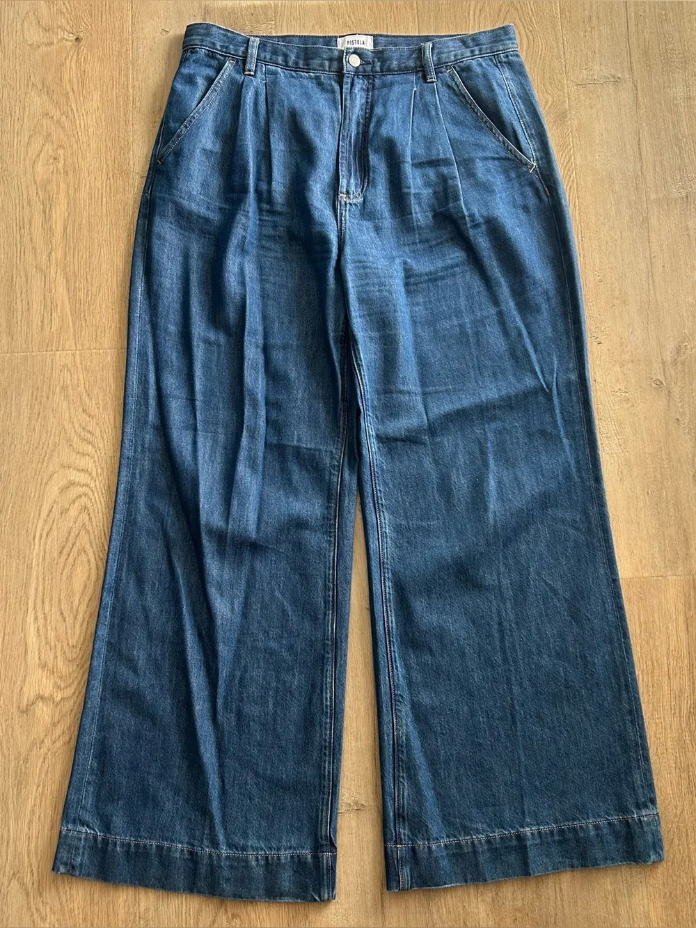 Pistola Victoria High Rise Wide Leg Trouser Jeans - Picture 3 of 8